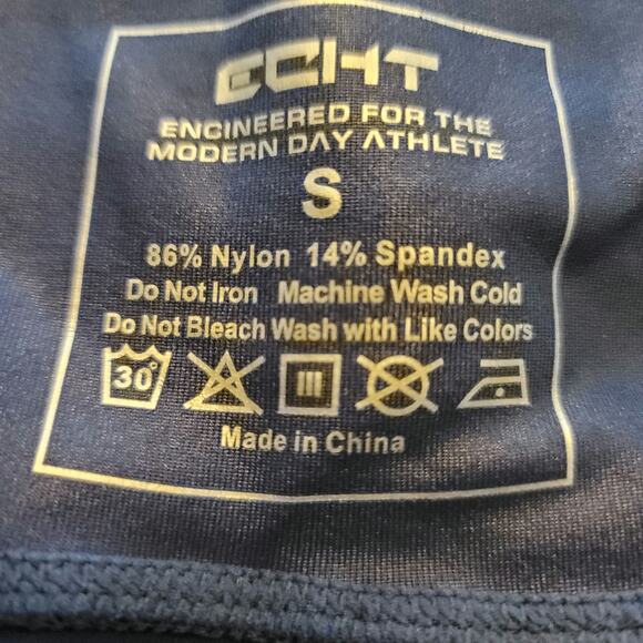 ECHT Blue Cargo Style Athletic Hiking Walking Women's Leggings Small - Picture 6 of 7